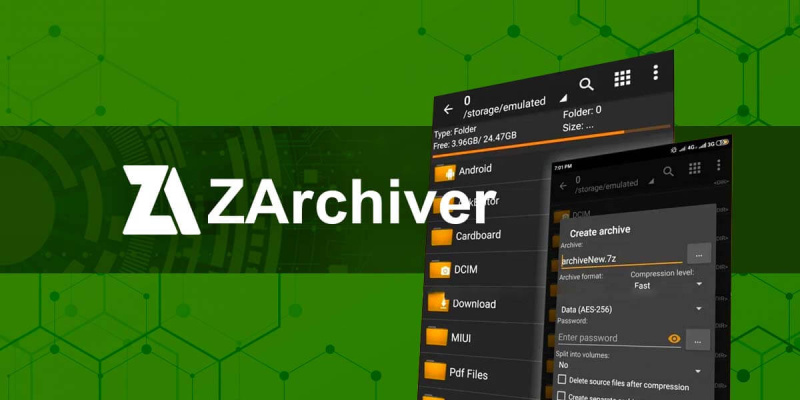 دانلود ZArchiver 1.0.10 برنامه مدیریت فایل زد آرشیور سبز برای اندروید